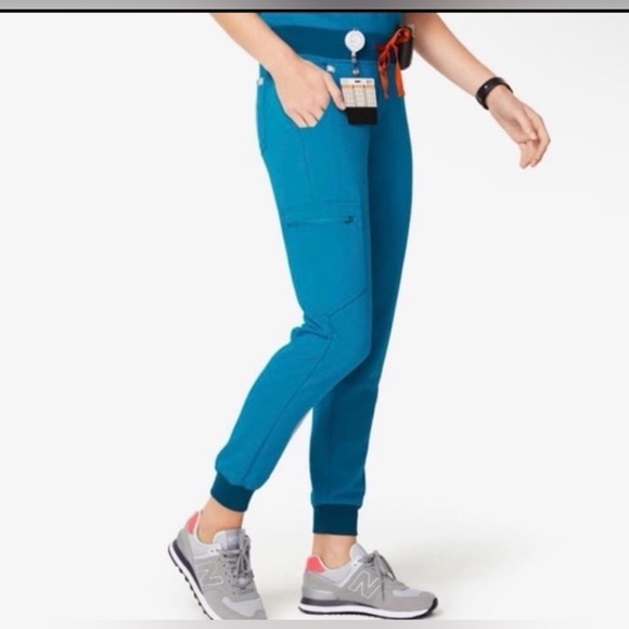 Figs Pants - Figs High Waisted Zamora Jogger Limited Edition Alp Blue (Size XS)